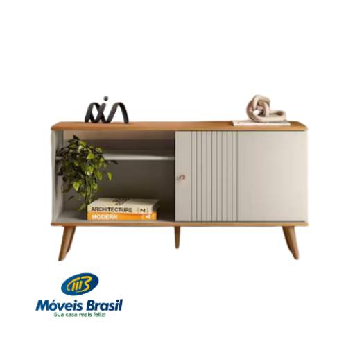 Rack Linea Brasil Rubi por Móveis Brasil