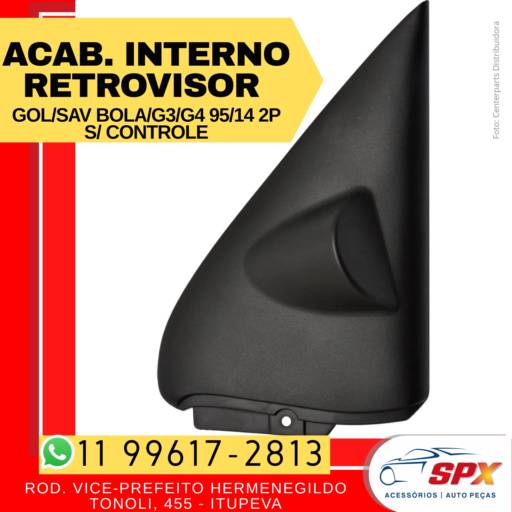 ACABAMENTO INTERNO RETROVISOR GOL/SAVEIRO BOLA/G3/G4 