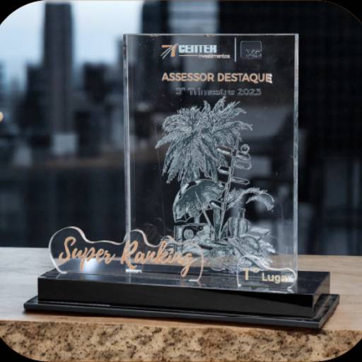 Troféu Acrílico Com Impressão UV