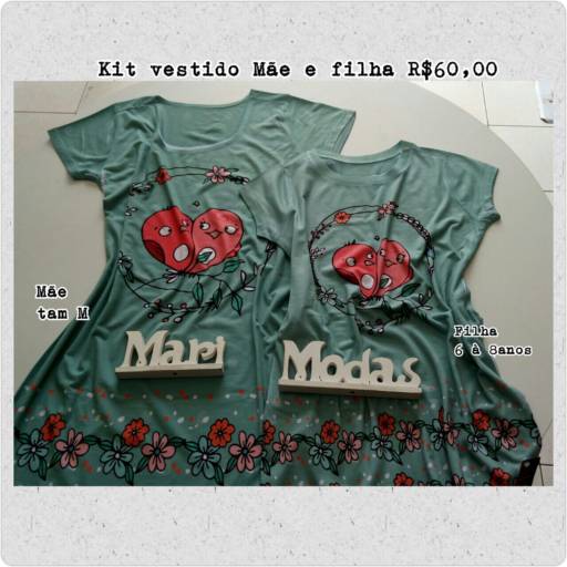 Comprar o produto de Kit Vestido Mãe e fIlha em Calçados, Roupas e Bolsas pela empresa Mari Modas em Aracaju, SE por Solutudo