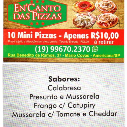Mini Pizza por En'Canto das Pizzas