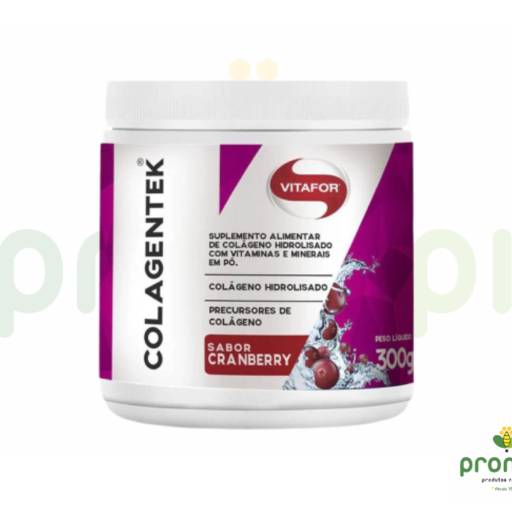 Comprar o produto de Colagentek Colágeno Cranberry 300g- Vitafor em Suplementos pela empresa Pronapi Produtos Naturais em Foz do Iguaçu, PR por Solutudo