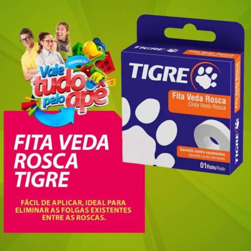 Comprar o produto de Fita veda rosca Tigre em Outros pela empresa Pisolar Matriz - Zaqueu Brandão em Aracaju, SE por Solutudo