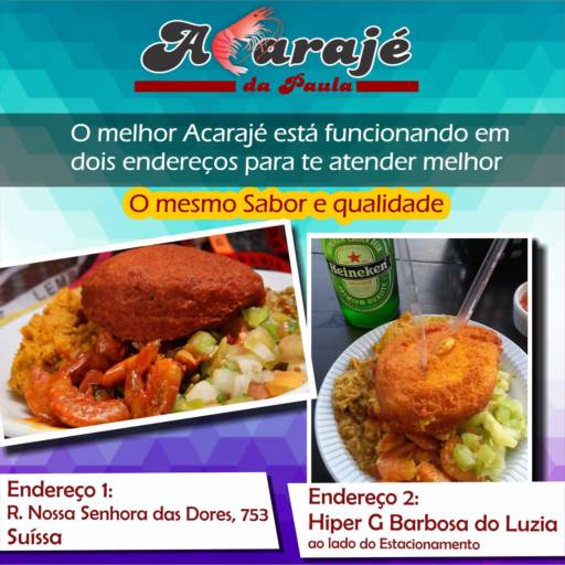 Endereços do acarajé da paula