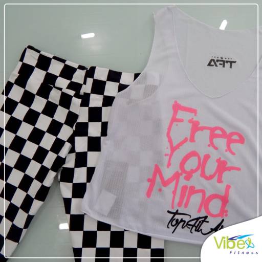 Roupas para a malhação na Vibe por Vibe Fitness