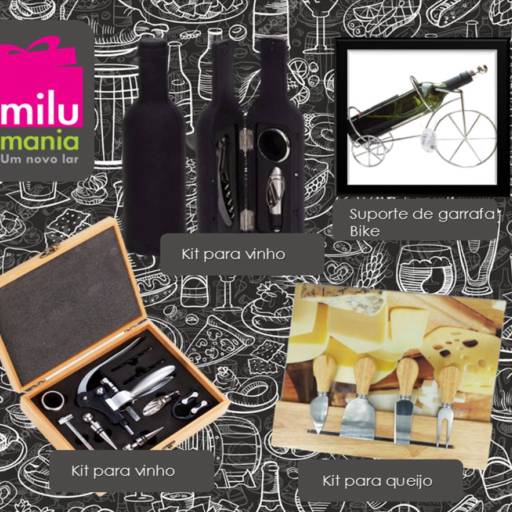 Kit Para Vinho por Milu Mania