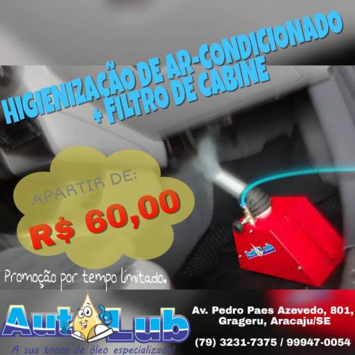 Comprar o produto de Higienização de Ar-Condicionado em Outros Serviços pela empresa AutoLub Troca de Óleo em Aracaju, SE por Solutudo