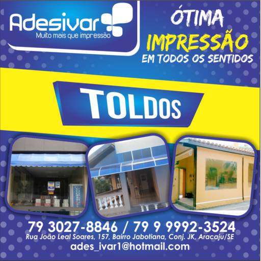 Comprar o produto de Toldos em Outros pela empresa Adesivar Comunicação Visual em Aracaju, SE por Solutudo