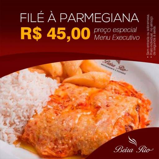Comprar o produto de Filé à Parmegiana em Alimentos e Bebidas pela empresa Restaurante e Pizzaria Beira Rio em Jundiaí, SP por Solutudo