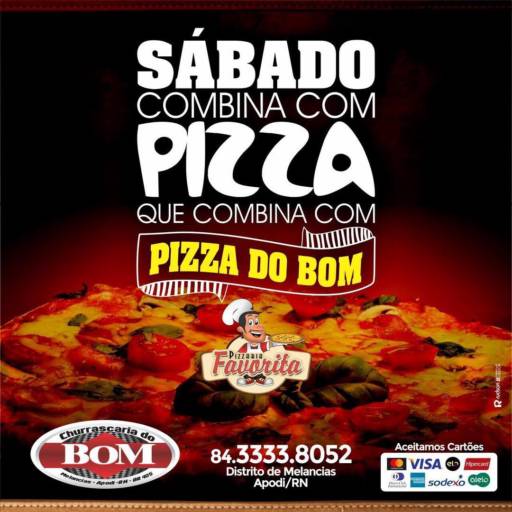 Pizza por Churrascaria Boi Bom