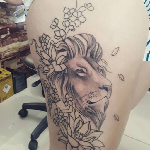 Comprar o produto de Tatuagem Leão  em Outros Serviços pela empresa Kaê Tattoo em Araçatuba, SP por Solutudo