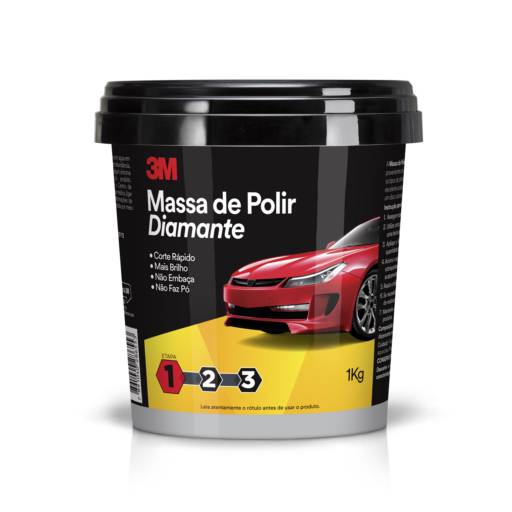 3M Massa de Polir para carro Diamente 1Kg Loja de tinta automotiva em São Manuel