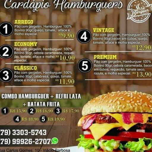 Comprar o produto de Hamburgueres em Alimentos pela empresa Irré Gourmet em Aracaju, SE por Solutudo