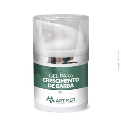 Gel para Crescimento de Barba por Art Med - Farmácia de Manipulação e Homeopatia