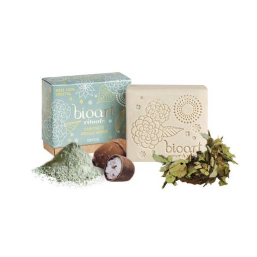 Barra de Tratamento - Argila verde e Copaíba (Detox) 100g - Bioart por Cuidados da Mata - Cosméticos Naturais e Veganos