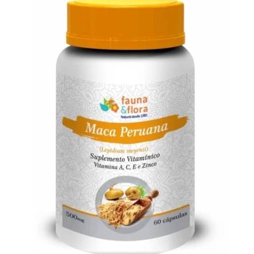 Maca Peruana - 500mg - 60 cápsulas - Fauna e Flora
