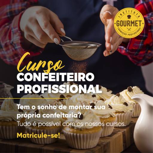 Comprar o produto de Curso de Confeiteiro Profissional em Cursos pela empresa Instituto Gourmet em Jundiaí, SP por Solutudo