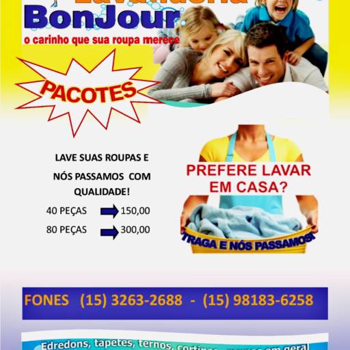 Lave suas roupas e nós passamos com qualidade! Confira os pacotes