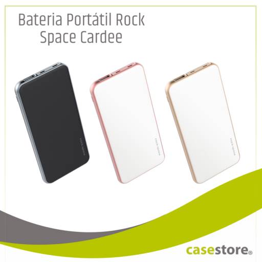 Comprar o produto de Bateria Portátil Rock Space Cardee em Eletrônicos, Áudio e Vídeo pela empresa CaseStore - Assistência Especializada Apple (Bauru Shopping) em Bauru, SP por Solutudo