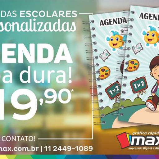 Comprar o produto de Agenda Personalizada em Outros pela empresa Max Cell - copiadora e celular em Jundiaí, SP por Solutudo