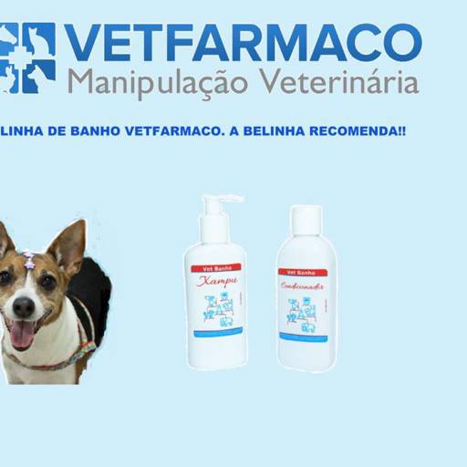 Comprar o produto de Linha de Banho em Animais pela empresa Vetfarmaco Manipulação de Produtos Veterinários em Jundiaí, SP por Solutudo