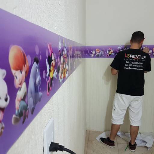 Adesivagem de parede por LS Printer