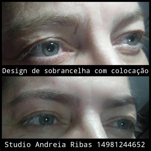 Design de Sobrancelha com Colocação
