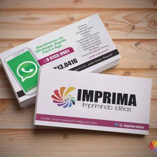 Cartão de Visita por Gráfica Imprima - Imprimindo ideias