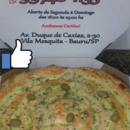 Comprar o produto de Cinco Queijos em Pizzas pela empresa Naka's Pizzaria em Bauru, SP por Solutudo