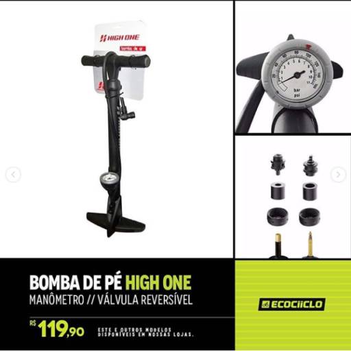 Bomba de Pé Higth One por Ecociiclo Bike Shop - Bairro Luzia