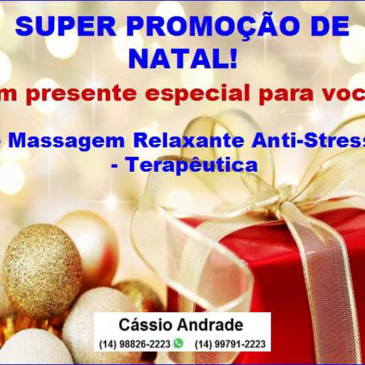 Promoção de Natal por Cássio Andrade Massagem Relaxante Antistress 