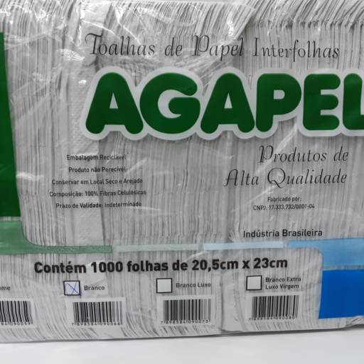 Papel Toalha Interfolha Agapel Branco 23x20,5 c/1000