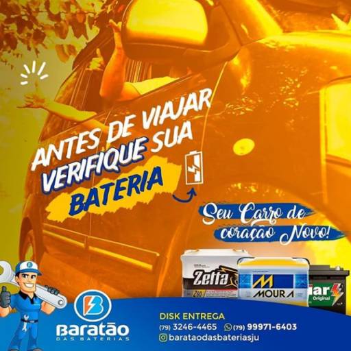 Comprar o produto de De olho da bateria antes de viajar em Acessórios para Veículos pela empresa Baratão das Baterias em Aracaju, SE por Solutudo