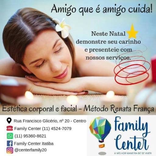 Comprar o produto de Amigo que é amigo cuida! em Clínicas de Estética e Beleza pela empresa Family Center em Itatiba, SP por Solutudo