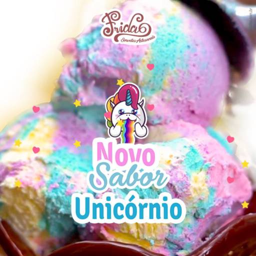 Sorvete de Unicórnio por Frida Sorvetes
