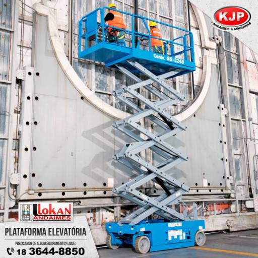 Comprar o produto de Plataforma Elevatória Tesoura GS 3246 em Máquinas pela empresa KJP Andaimes & Máquinas em Birigui, SP por Solutudo