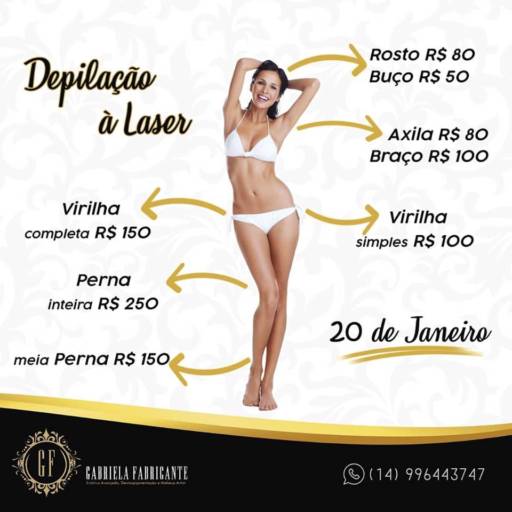 Depilação à Laser - Virilha Simples por Gabriela Fabricante Estética Avançada, Dermopigmentacão e Makeup artist