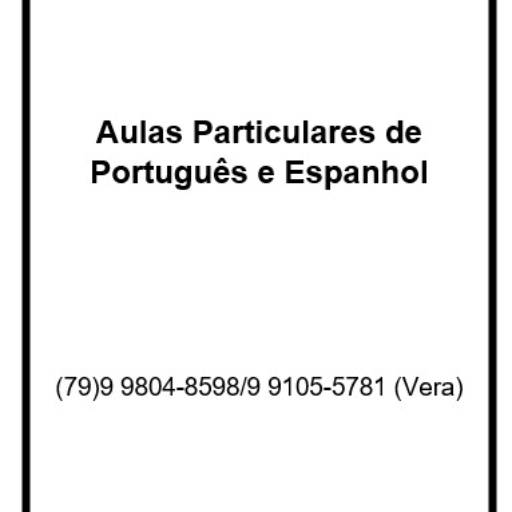 Comprar o produto de Aulas Particulares de Português e Espanhol em Aulas Particulares pela empresa Vera Lucia Moura em Aracaju, SE por Solutudo
