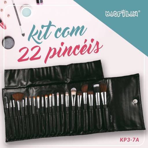 Comprar o produto de Kit 22 Pinceis  em Maquiagem pela empresa Elegance Cosméticos e Acessórios em Bauru, SP por Solutudo