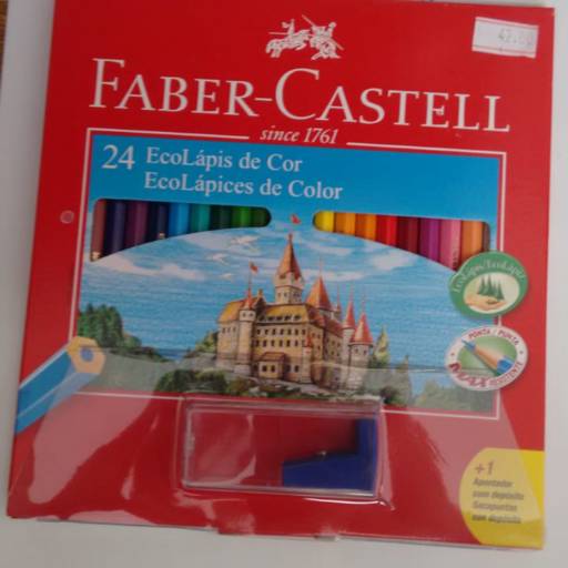 Comprar o produto de Láps de Cor Faber- Castell 24 cores  em Lápis e Lapiseiras pela empresa Papelaria Primavera em Jundiaí, SP por Solutudo