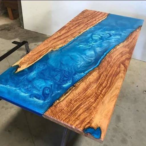 Comprar o produto de Mesa River Table em Casa, Móveis e Decoração pela empresa Wood Arts Cortados e Resinados em Araçatuba, SP por Solutudo
