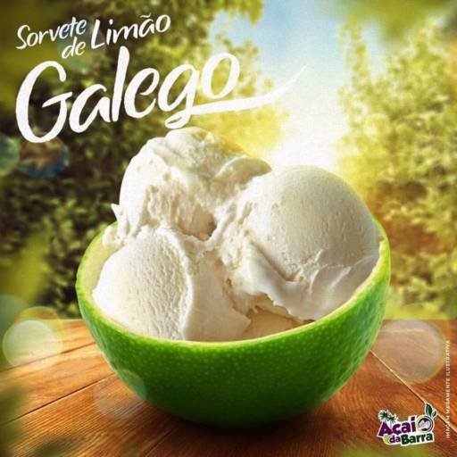 Sorvete de Limão Galego  por Açaí da Barra - Loja 2 (Mary Dota)