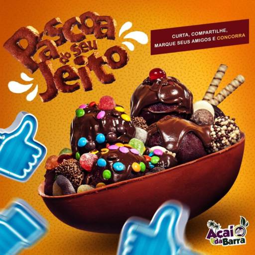 Açaí no Ovo de Páscoa  por Açaí da Barra - Loja 2 (Mary Dota)