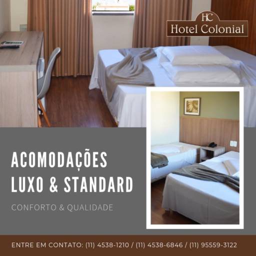 Comprar o produto de Acomodaçoes Luxo & Standart  em Viagens e Turismo pela empresa Colonial Hotel Itatiba em Itatiba, SP por Solutudo