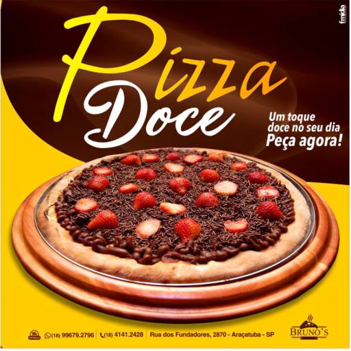 Comprar o produto de Pizzas Doces em Pizzas pela empresa Bruno's Pizza em Araçatuba, SP por Solutudo