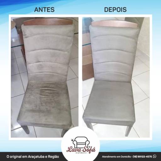 Limpeza de Cadeiras Estofadas por Lava Sofá - Valdeir