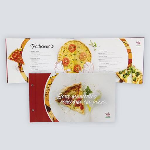 Cardápio Capa Dura 37x21cm por Dagra Soluções Gráficas 