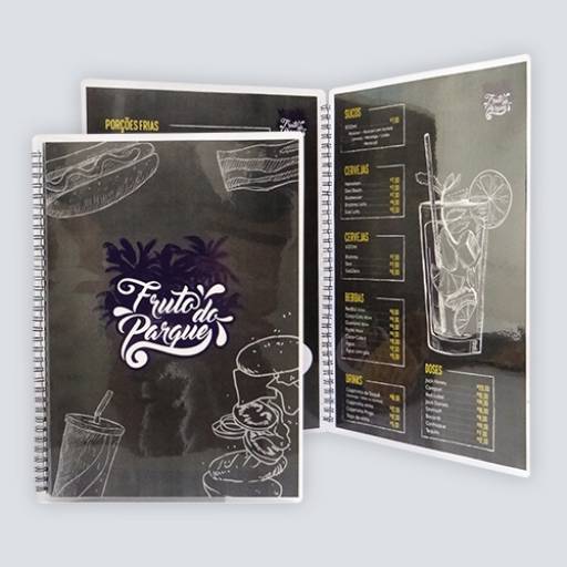 Cardápio Plastificado A4 por Dagra Soluções Gráficas 