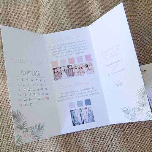 Convite para Padrinhos - Folder por Dagra Soluções Gráficas 