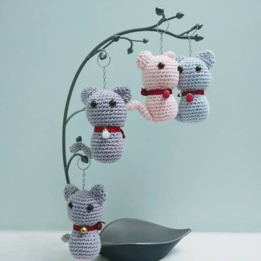 Chaveiro Gato por Artesanato da Claudinha 